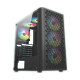 PC Power Trinity Mesh ATX Mid Tower Gaming Casing Black
